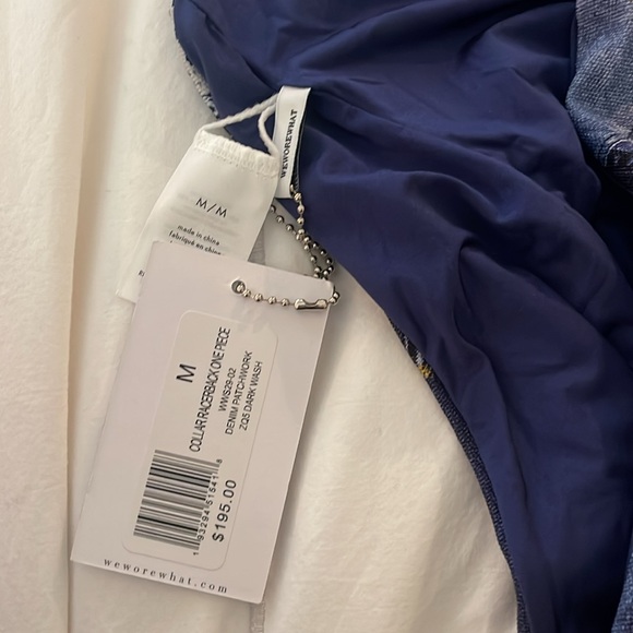 WEWOREWHAT Collar Racerback One-piece Swimsuit NWT - Picture 4 of 7